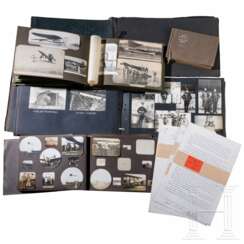 Sechs Fotoalben Fliegertruppe, Luftstreitkräfte, Zeppelin etc.