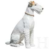 Porzellanmanufaktur Allach - sitzender Foxterrier in farbiger Ausführung - photo 2