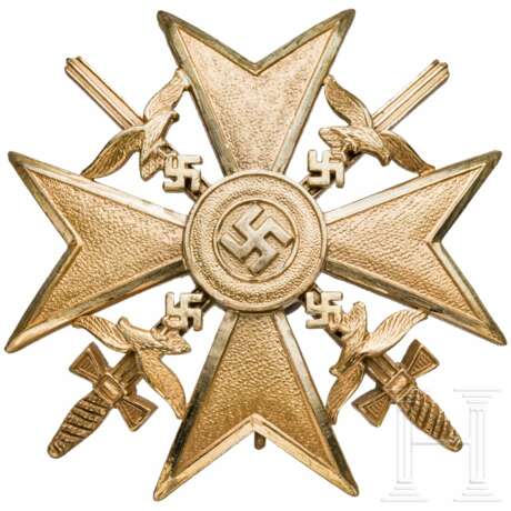 Spanienkreuz in Gold mit Schwertern, Juncker-Fertigung - photo 1