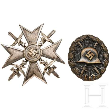 Spanienkreuz in Silber mit Schwertern - photo 1
