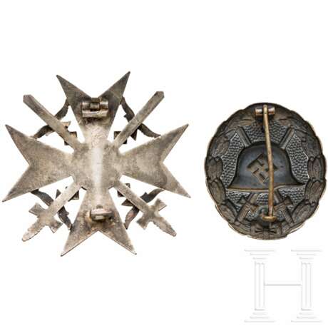 Spanienkreuz in Silber mit Schwertern - photo 2
