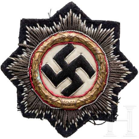 Deutsches Kreuz in Gold in textiler Ausführung für Angehörige der Panzertruppe - photo 1
