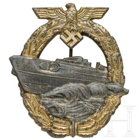 Schnellboot-Kriegsabzeichen 2. Form, Hersteller Rudolf Souval - photo 1