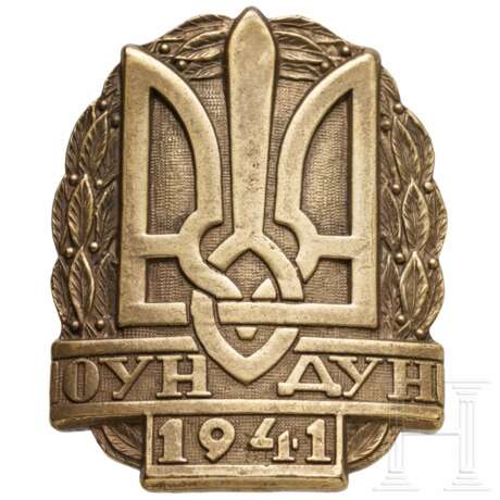 Ehrenzeichen der ukrainischen Freiwilligen-Legion, dem "Bataillon Nachtigall", in der Deutschen Wehrmacht - Foto 2