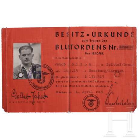Nachlass des Blutordensträgers Jakob Gollob, 2. Modell "1708" - photo 5