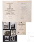 Historical items. Kleiner Urkundennachlass eines Hauptmanns und Trägers der Ehrenblattspange
