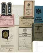 Historical items. Dokumente eines ehem. U-Boot-Fahrers und Oberfeldwebels im Ln.Rgt. d. Ob.d.L.