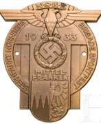 Medaillen. Plakette der NSKK-Brigade Nürnberg, Sternfahrt Mittelfranken, 1933