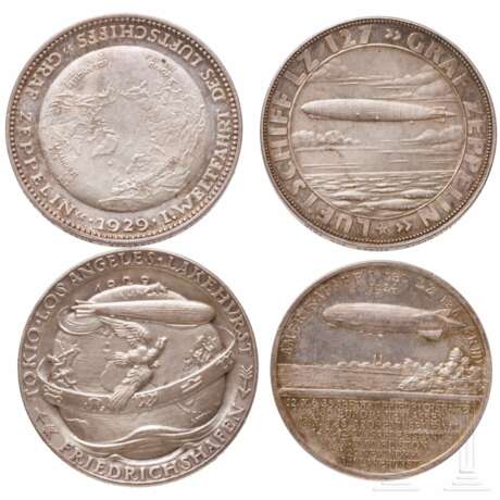 Vier Silbermedaillen auf die Zeppelin-Luftschiffe - photo 2