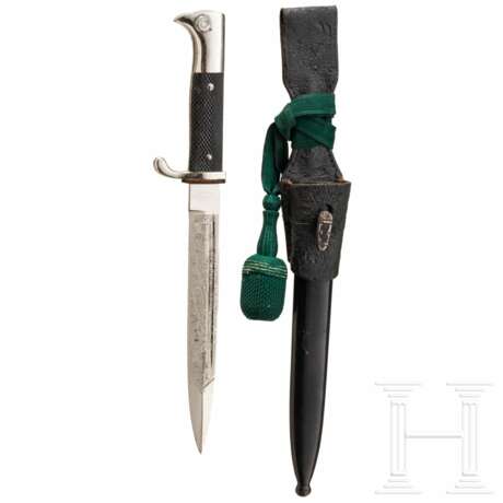 Kurzes Seitengewehr KS 98 mit Klingenätzung, Koppelschuh und Troddel, Hersteller Eickhorn & Dürbeck Wien - фото 1