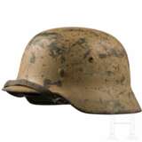Stahlhelm M 35 des Heeres mit sandfarbenem Anstrich - photo 1