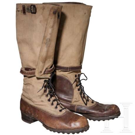 Ein Paar Luftwaffe-DAK-Tropenstiefel - Foto 2