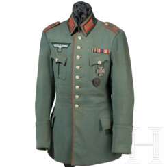 Geschmückte Feldbluse für einen Unteroffizier einer Artillerie-Lehrabteilung