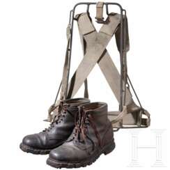Tragegestell M43 und Gebirgsjäger-Bergschuhe