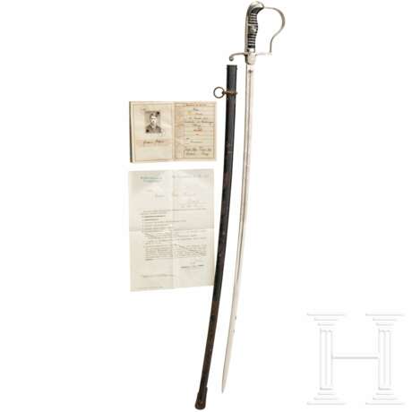 Kavallerie-Regiment 18 - geätzter Säbel für Mannschaften und Unteroffiziere mit Wehrpass - photo 2