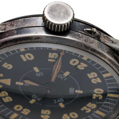 Beobachtungsuhr "B-Uhr" der Deutschen Luftwaffe mit Gradmaßzifferblatt, A. Lange & Söhne, Glashütte - photo 5