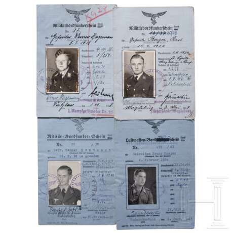 Vier Luftwaffen-Bordfunker-/Bordschützenscheine - photo 1