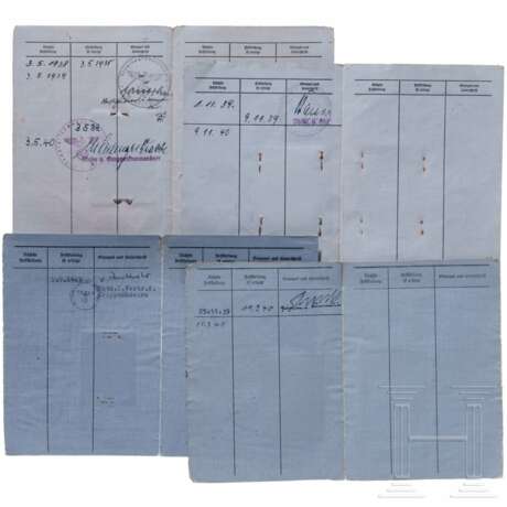 Vier Luftwaffen-Bordfunker-/Bordschützenscheine - photo 2