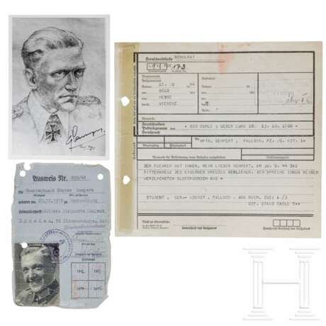 Hauptmann Günther Sempert - Glückwunschtelegramm zur Ritterkreuzverleihung - photo 1
