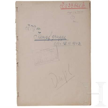 Kriegstagebuch der Kampfgruppe von Admiral Oskar Kummetz in norwegischen Gewässern vom 1. bis 15. November 1943 - photo 1