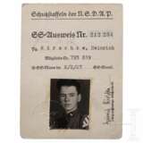 SS-Ausweis eines Angehörigen im M/Z/27 SS-Standarte - photo 1