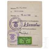 SS-Ausweis eines Angehörigen im M/Z/27 SS-Standarte - photo 2
