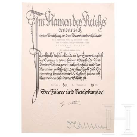 Nachlass des SS-Untersturmführers Richard Erdle, persönlicher Leibwächter Adolf Hitlers - photo 5