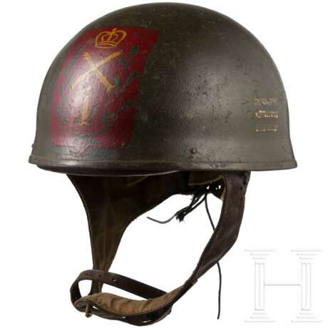 Helm für Kradfahrer, Großbritannien, verwendet bei der belgischen Kavallerie - photo 1