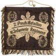 Schellenbaumfahne des Traditionsverbandes des 18. Infanterie-Regiments, II. Bataillon - Auktionspreise