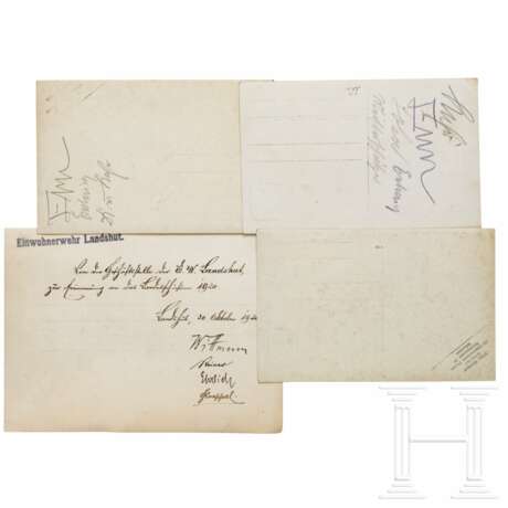 Silberner Ehrenbecher des 1. Landesschießens der Einwohnerwehr Bayerns und vier Fotos, 25. - 30.9.1920 - photo 6