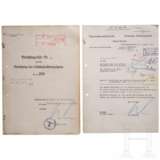 Martin Bormann - eigenhändige Unterschrift auf dem Verleihungsantrag zum Luftschutz-Ehrenzeichen 1. Klasse - photo 1