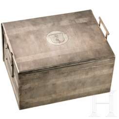 Hermann Göring - silberne Kassette aus seinem Hermès-Picknickkoffer