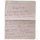 Hermann Göring - zweiseitiger Brief an Carin mit Suiziddrohung vom 5. Januar 1921 - Foto 1
