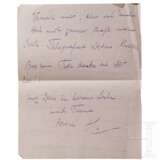 Hermann Göring - zweiseitiger Brief an Carin mit Suiziddrohung vom 5. Januar 1921 - Foto 2