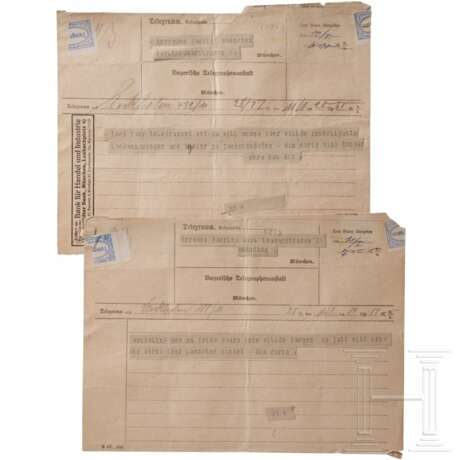 Carin von Kantzow - zwei Telegramme an Hermann Göring vom 11. Januar 1921 - photo 1