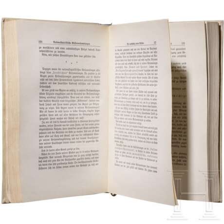 Adolf Hitler - in Pergament gebundene Erstausgabe "Mein Kampf", Band 2, Nummer "5", mit eigenhändiger Widmung an Emil Maurice 1927 - Foto 6