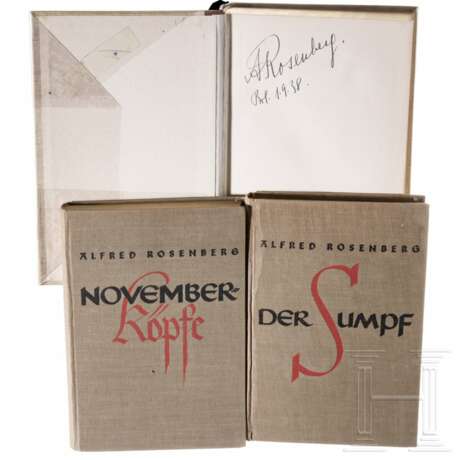 Alfred Rosenberg - signierte Ausgabe von "Der Mythus des 20. Jahrhunderts" und zwei weitere seiner Bücher - photo 1