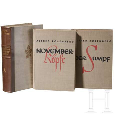 Alfred Rosenberg - signierte Ausgabe von "Der Mythus des 20. Jahrhunderts" und zwei weitere seiner Bücher - photo 5