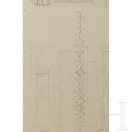Albert Speer - Freihandskizzen und Architekturzeichnungen mit verschiedenen Motiven, Allied Prison Spandau - photo 5