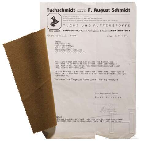 Schreiben an den Bürgermeister von Berchtesgaden/Königssee bezüglich seiner Parteiuniform und andere Dokumente - photo 2