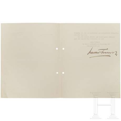 Walther Funk und Wilhelm Brückner - Brief und Karte an Prof. Theo Morell, 1944 - photo 2