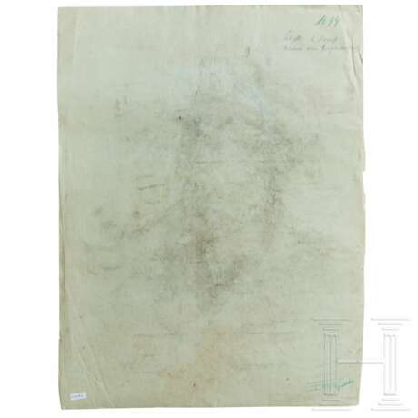 "Männer vom Vorpostenboot - Seemann" - Kohlezeichnung des PK-Zeichners Hans Döpke, 1944 - photo 2