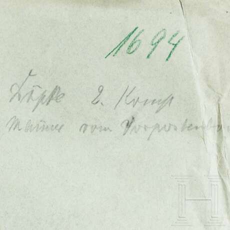 "Männer vom Vorpostenboot - Seemann" - Kohlezeichnung des PK-Zeichners Hans Döpke, 1944 - photo 5