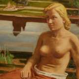 Bernhard Müller (1880 - 1965) - Gemälde "Sommerzeit" aus der Großen Deutschen Kunstausstellung 1942 - Foto 5