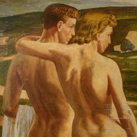 Bernhard Müller (1880 - 1965) - Gemälde "Sommerzeit" aus der Großen Deutschen Kunstausstellung 1942 - Foto 6