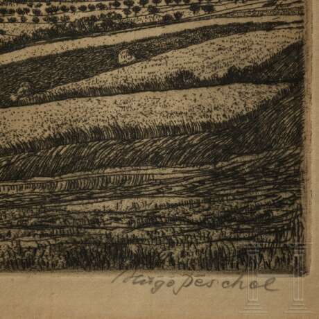 Hugo Peschel - vier Radierungen - photo 2