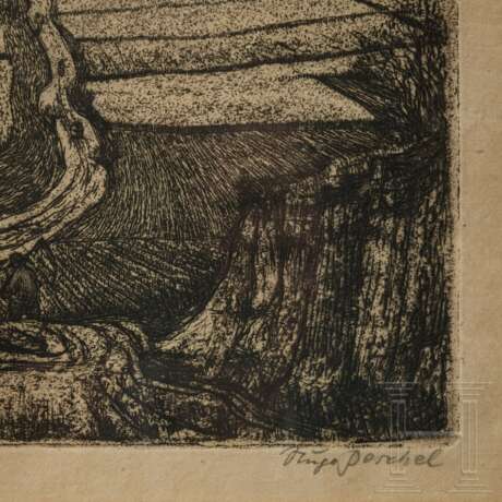 Hugo Peschel - vier Radierungen - photo 4