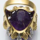 Van Cleef & Arpels Vintage Ring mit Amethyst und Brillanten - photo 6