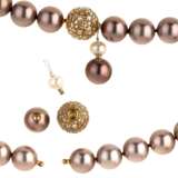 Parure mit Tahiti Zuchtperlen und Diamanten - фото 3