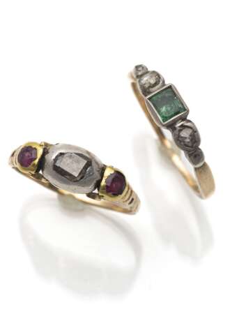 Zwei antike Ringe - photo 1